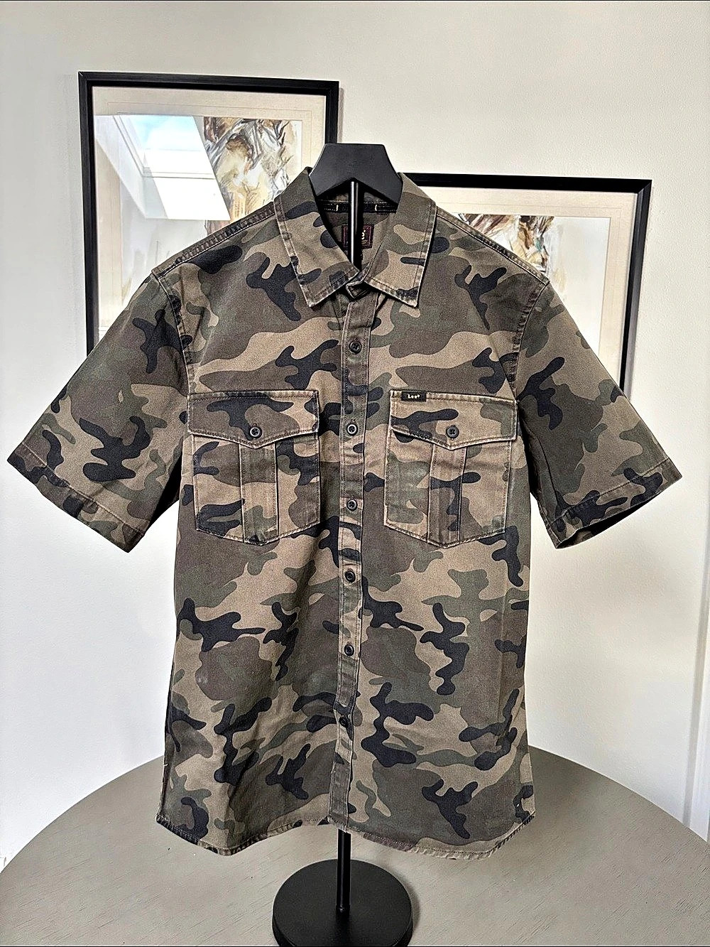 Lee Heritage Men's Camo Cotton Shirt 2XL NWT